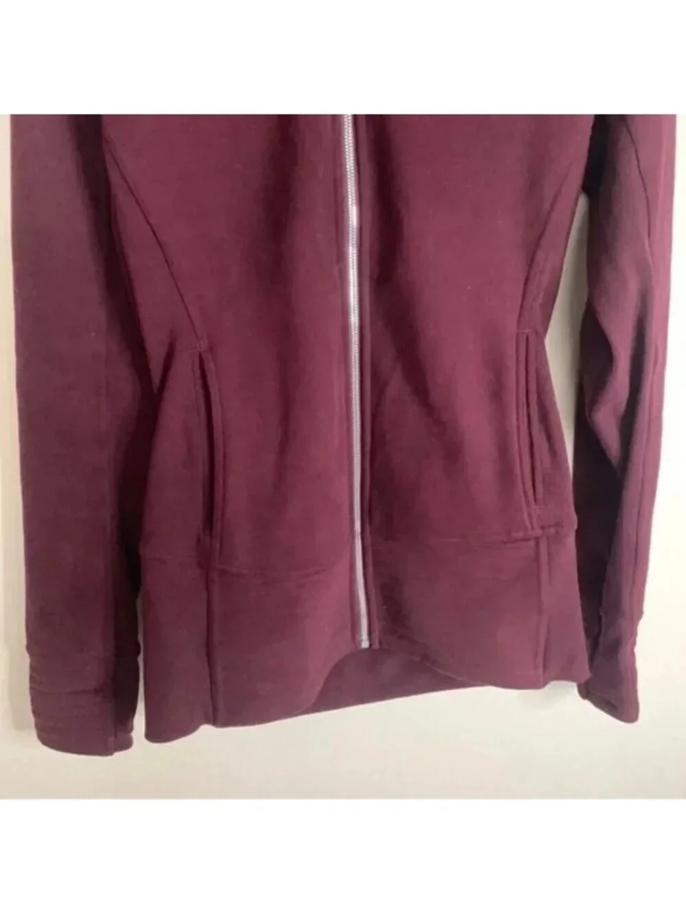 Lululemon Radiant Jacket II Cassis Athletic High Neck Cotton Fleece 10